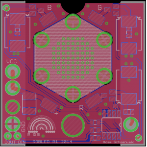 Layout PCB RGBLED R1